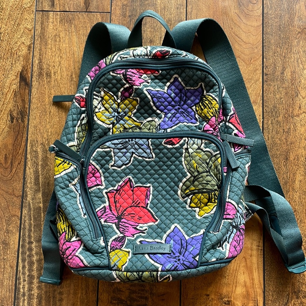 Vera Bradley Hadley Backpack (Falling Flowers)